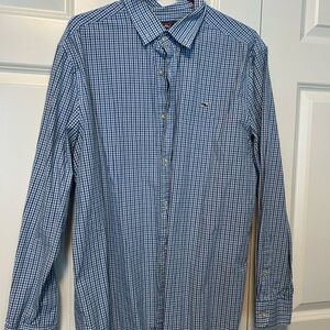 Vineyard Vines Blue Gingham Men's Shirt